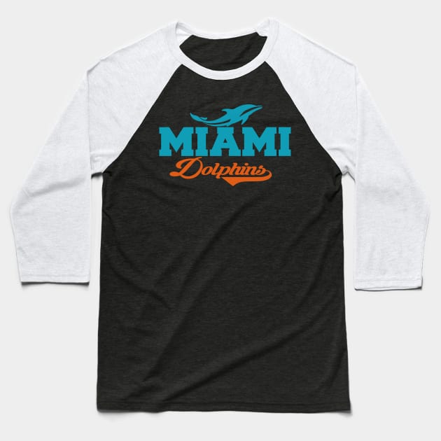 Miami Football Funny Casual Baseball T-Shirt by Akbar Rosidianto shop